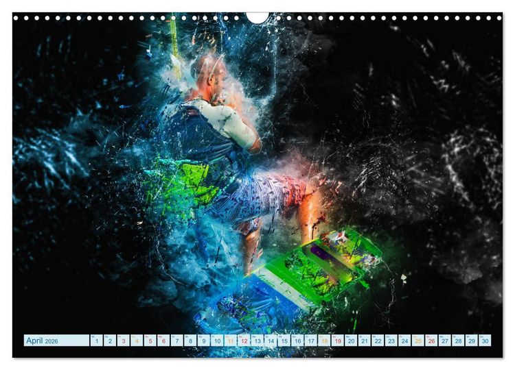 Produktbild: Kitesurfen extrem cool (Wandkalender 2026 DIN A3 quer), CALVENDO Monatskalender