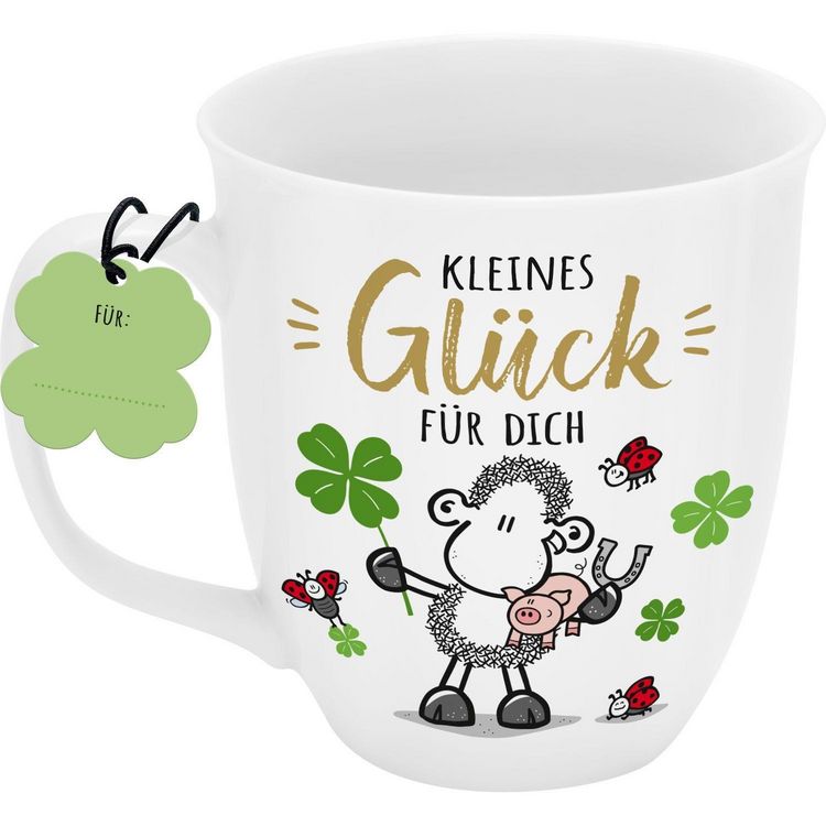 Produktbild: Tasse mit Golddruck "Kleines Gl&uuml;ck f&uuml;r dich"