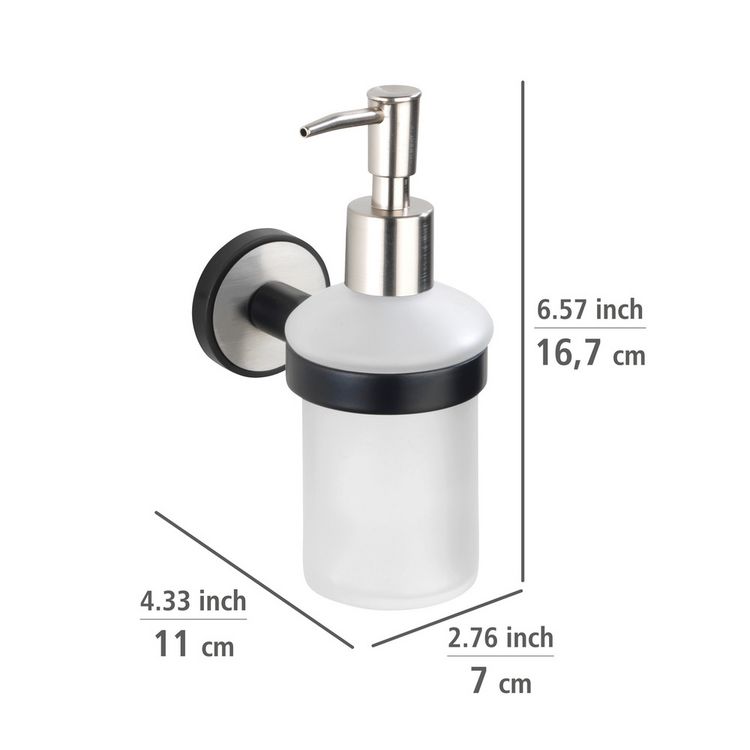 Produktbild: UV-Loc&reg; Seifenspender Mod. Udine, Befestigen ohne Bohren mit innovativem Klebesystem