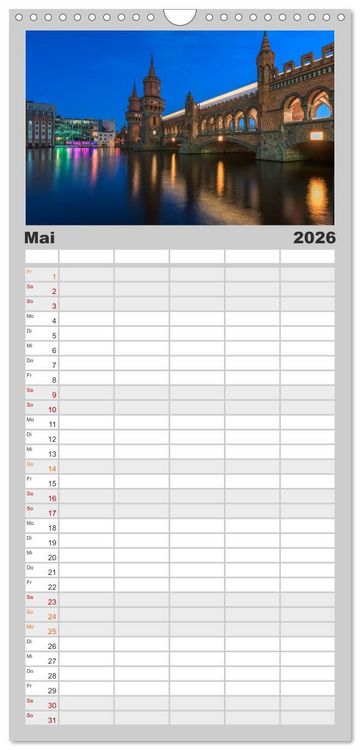 Produktbild: Familienplaner 2026 - Berlin - Faszination Hauptstadt mit 5 Spalten (Wandkalender, 21 x 45 cm) CALVENDO