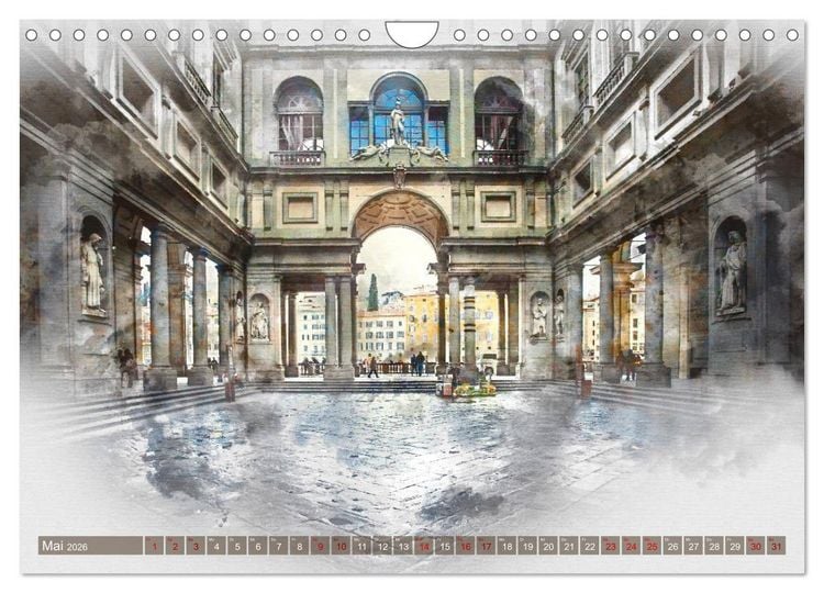 Produktbild: Florenz Hauptstadt der Toskana (Wandkalender 2026 DIN A4 quer), CALVENDO Monatskalender