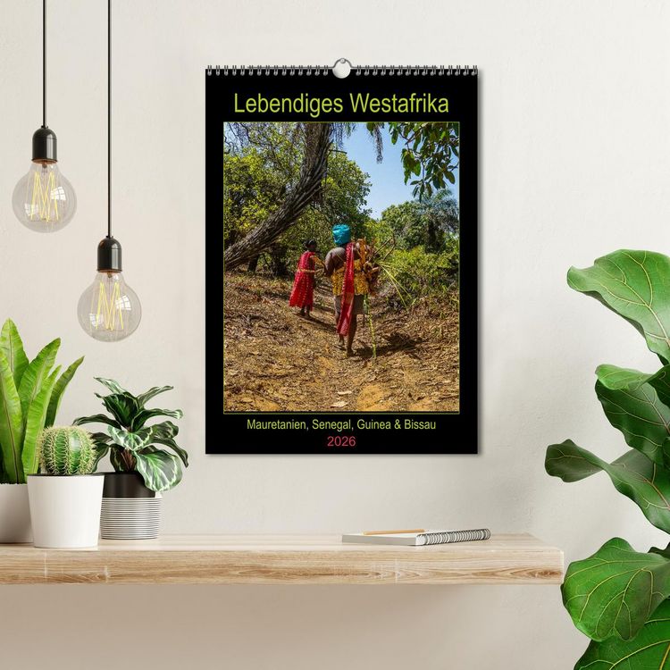 Produktbild: Lebendiges Westafrika - Mauretanien, Senegal, Guinea, Bissau (Wandkalender 2026 DIN A3 hoch), CALVENDO Monatskalender