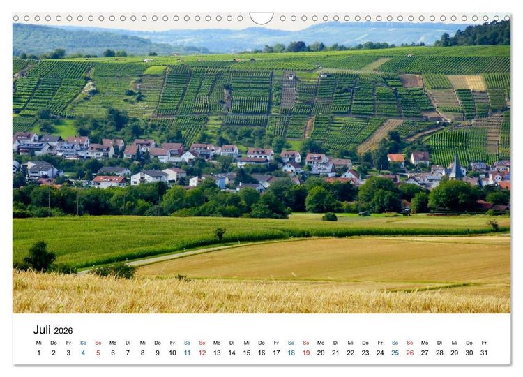 Produktbild: W&uuml;rttemberger Wein 2026 (Wandkalender 2026 DIN A3 quer), CALVENDO Monatskalender