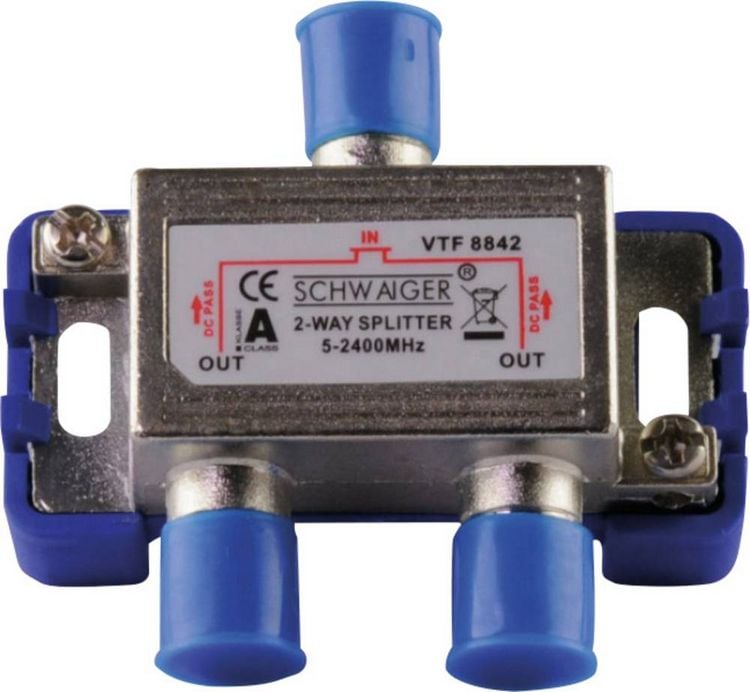 Produktbild: Schwaiger VTF8842 241 SAT-Verteiler 2-fach 5 - 2400MHz