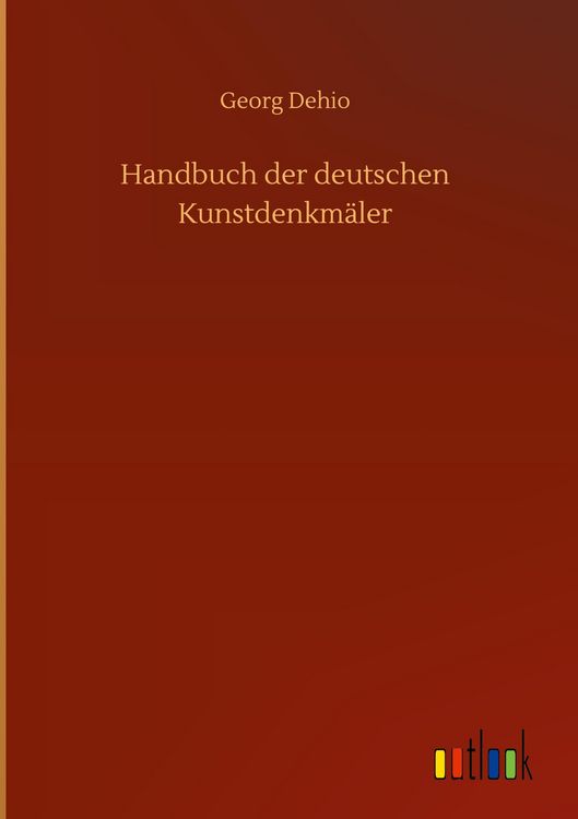 Produktbild: Handbuch der deutschen Kunstdenkm&auml;ler