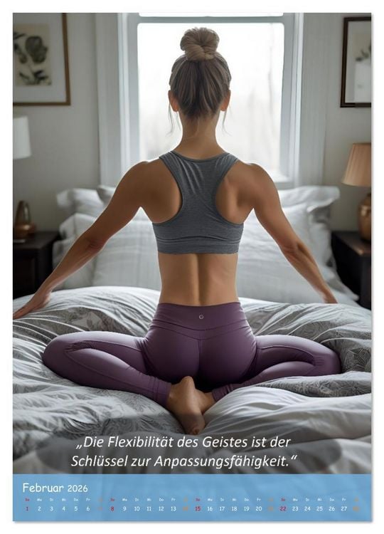 Produktbild: Yoga im Bett (Wandkalender 2026 DIN A4 hoch), CALVENDO Monatskalender