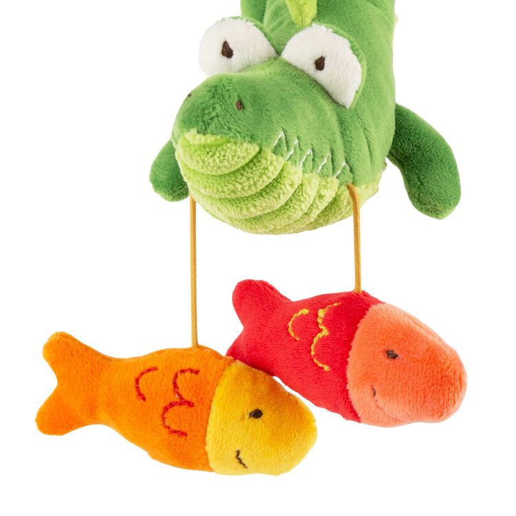 Produktbild: Sigikid 43508 - Baby Aktiv-Anh&auml;nger Krokodil, PlayQ, Pl&uuml;sch, 16 cm