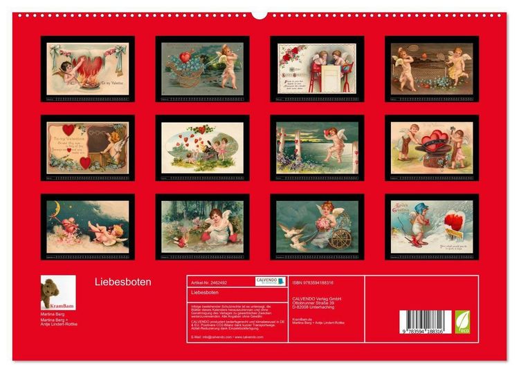 Produktbild: Liebesboten (hochwertiger Premium Wandkalender 2027 DIN A2 quer), Kunstdruck in Hochglanz