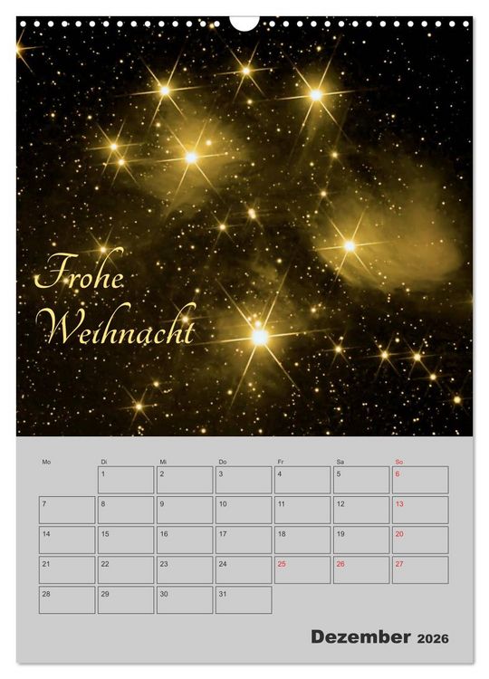 Produktbild: Wunderbares Universum (Wandkalender 2026 DIN A3 hoch), CALVENDO Monatskalender