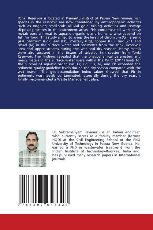 Produktbild: Heavy metals in water, sediments and fish species from Yonki Reservoir