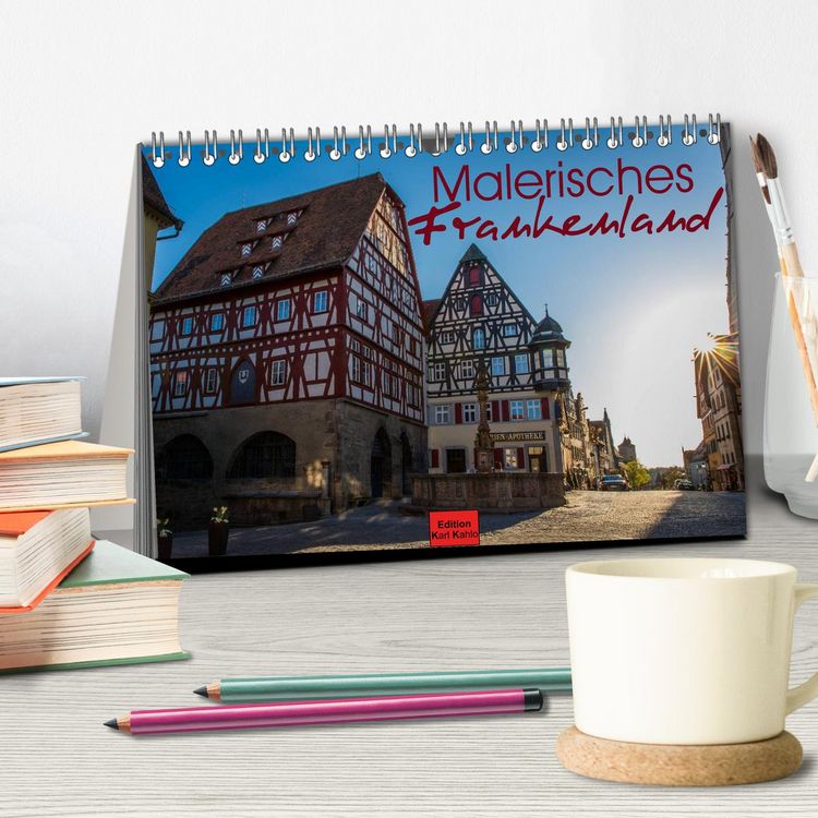 Produktbild: Malerisches Frankenland (Tischkalender 2026 DIN A5 quer), CALVENDO Monatskalender
