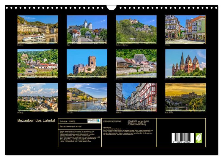 Produktbild: Bezauberndes Lahntal (Wandkalender 2026 DIN A3 quer), CALVENDO Monatskalender
