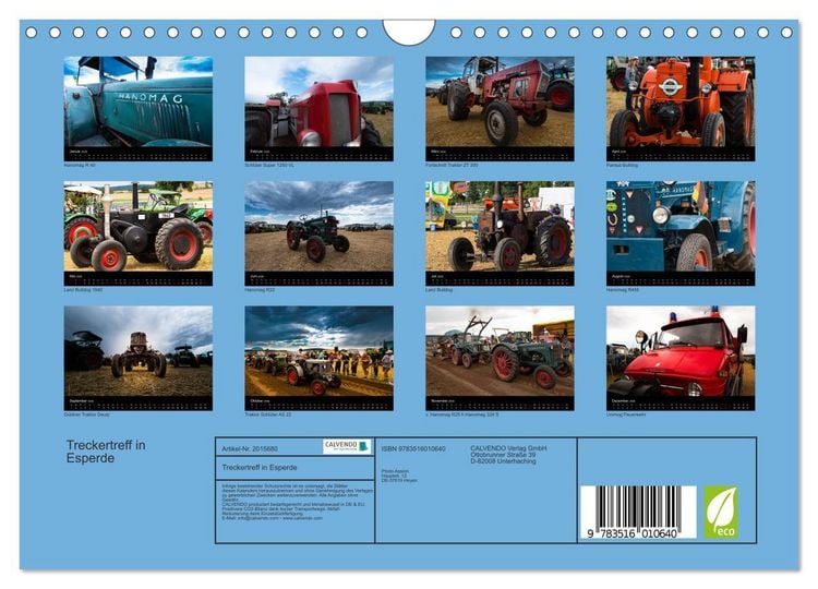 Produktbild: Treckertreff in Esperde (Wandkalender 2026 DIN A4 quer), CALVENDO Monatskalender