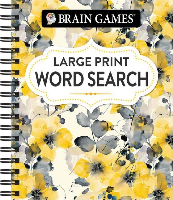 Produktbild: Brain Games - Large Print Word Search (Floral)