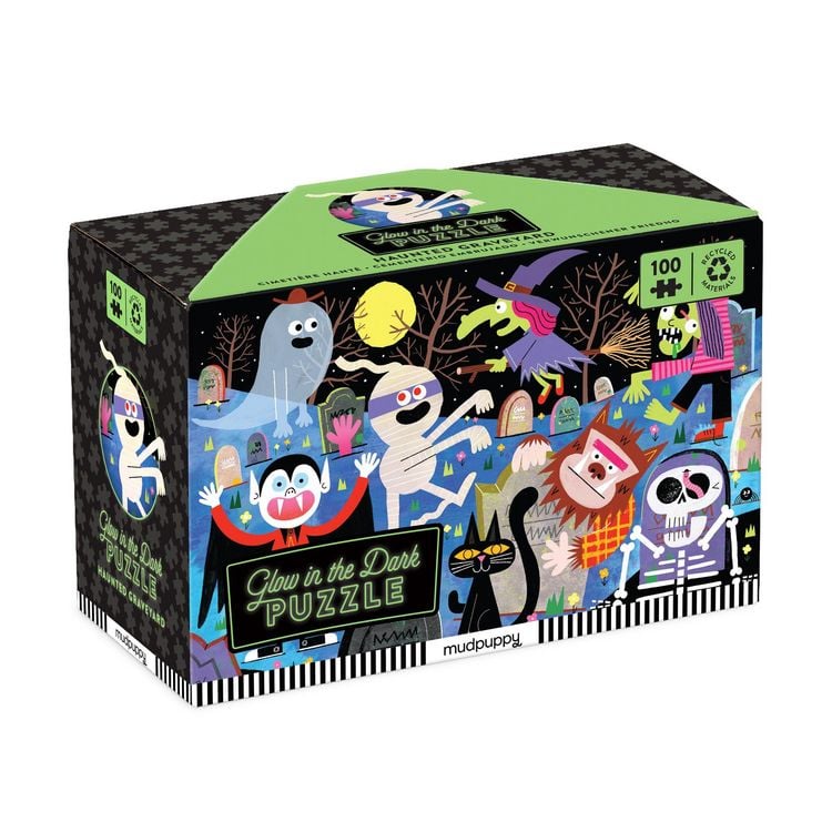 Produktbild: Haunted Graveyard 100 Piece Glow in the Dark Puzzle