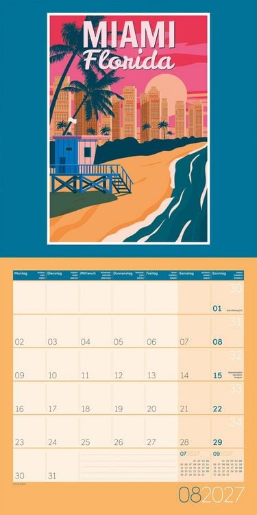 Produktbild: Vintage Voyage Kalender 2027 - 30x30 - Art12