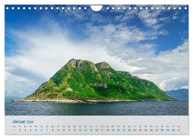 Produktbild: Norwegen von Oslo bis &Aring;lesund (Wandkalender 2026 DIN A4 quer), CALVENDO Monatskalender
