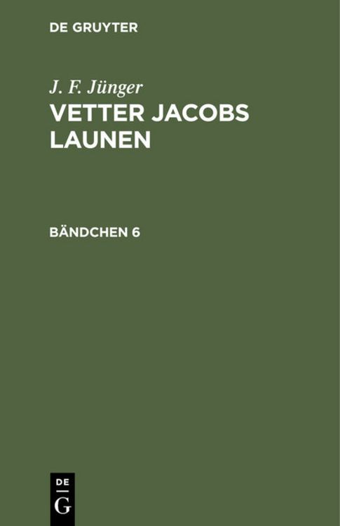 Produktbild: Vetter Jacobs Launen. B&auml;ndchen 6