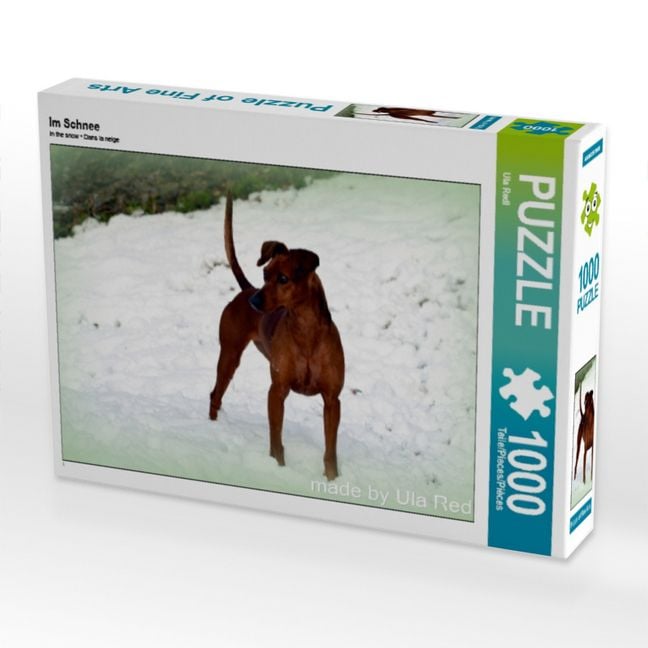 Produktbild: CALVENDO Puzzle Im Schnee | 1000 Teile Lege-Gr&ouml;&szlig;e 64x48cm Foto-Puzzle f&uuml;r gl&uuml;ckliche Stunden