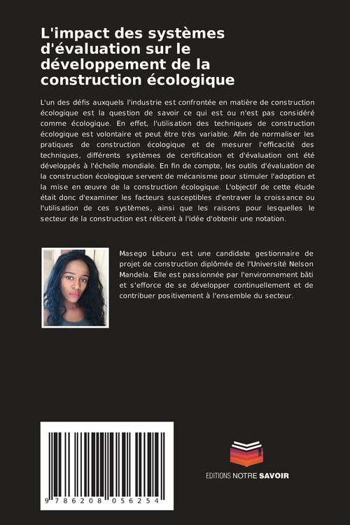 Produktbild: L'impact des syst&egrave;mes d'&eacute;valuation sur le d&eacute;veloppement de la construction &eacute;cologique