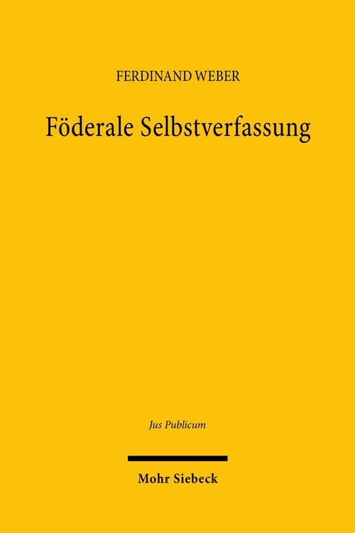 Produktbild: F&ouml;derale Selbstverfassung