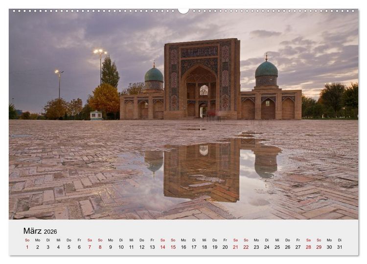 Produktbild: Usbekistan entlang der Seidenstra&szlig;e (hochwertiger Premium Wandkalender 2026 DIN A2 quer), Kunstdruck in Hochglanz