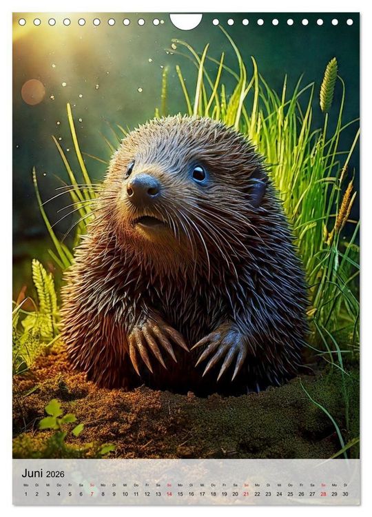 Produktbild: Kleine Wildtiere (Wandkalender 2026 DIN A4 hoch), CALVENDO Monatskalender