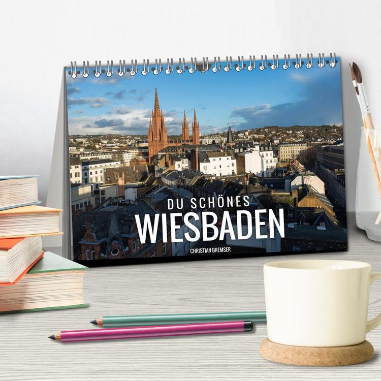 Produktbild: Du sch&ouml;nes Wiesbaden (Tischkalender 2026 DIN A5 quer), CALVENDO Monatskalender