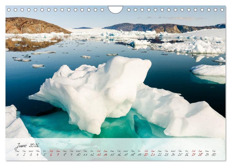 Produktbild: Greenland - Impressions of an Arctic Island (Wall Calendar 2026 DIN A4 landscape), CALVENDO 12 Month Wall Calendar