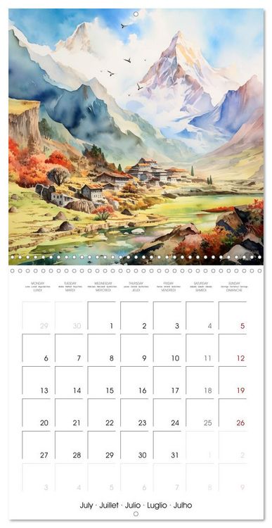 Produktbild: Terres d'habitats (Calendrier mural carr&eacute; 2026 30x30 cm) Calendrier double avec une page pour vos prises de notes
