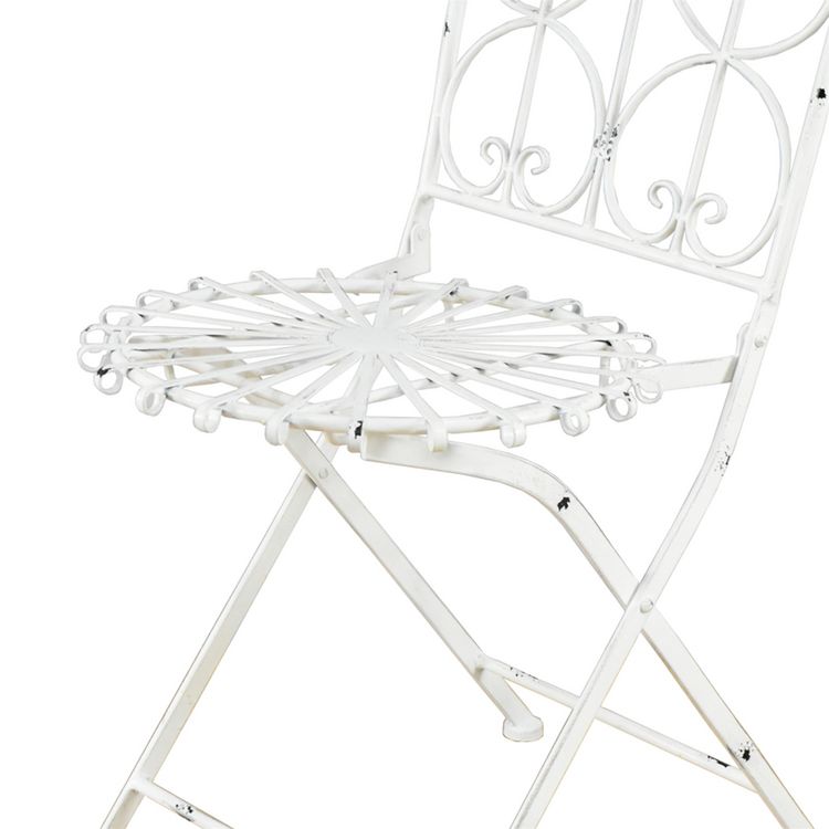Produktbild: HTI-Living Stuhl Romantic Garden Wei&szlig; 2er Set Stuhl Romantic Garden Wei&szlig; 2er Set