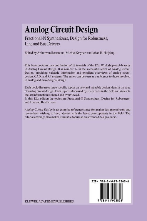 Produktbild: Analog Circuit Design