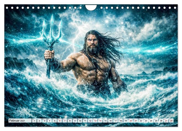Produktbild: Sternzeichen - Die M&auml;chte des Tierkreises (Wandkalender 2027 DIN A4 quer), CALVENDO Monatskalender