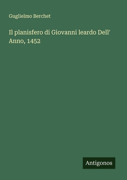 Produktbild: Il planisfero di Giovanni leardo Dell' Anno, 1452