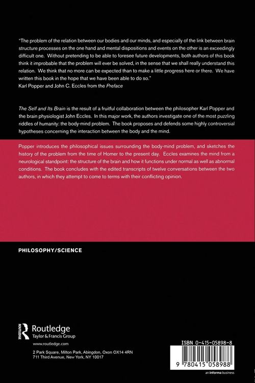 Produktbild: The Self and Its Brain