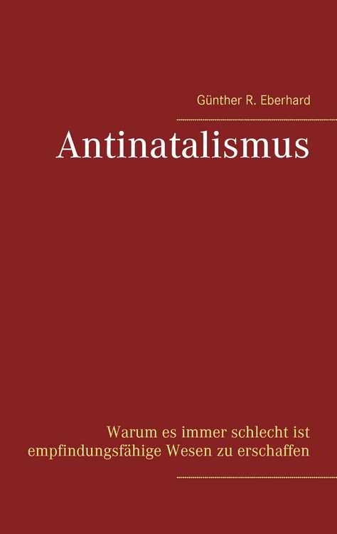 Produktbild: Antinatalismus