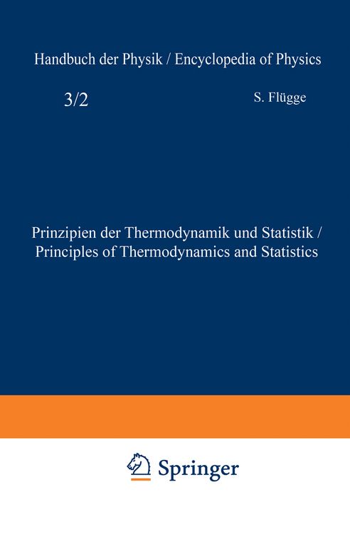 Produktbild: Prinzipien der Thermodynamik und Statistik / Principles of Thermodynamics and Statistics