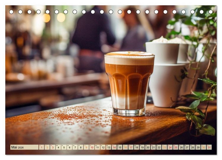 Produktbild: Mein Kaffee meine Bar (Tischkalender 2026 DIN A5 quer), CALVENDO Monatskalender
