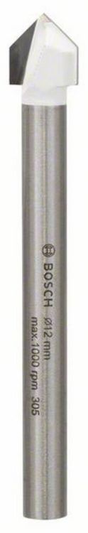 Produktbild: Bosch Accessories 2608587166 Glas- und Fliesenbohrer 12 mm Gesamtl&auml;nge 90 mm Zylinderschaft 1 St.