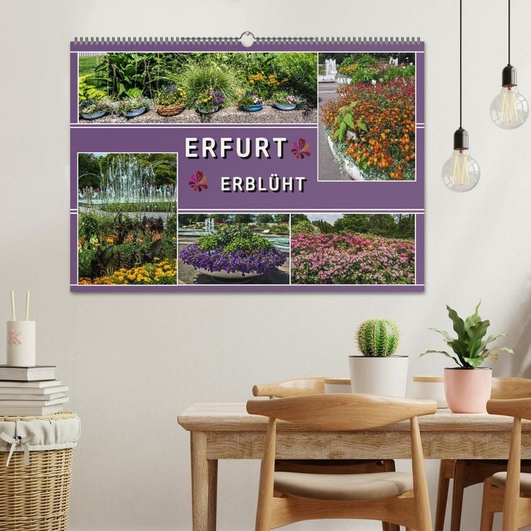 Produktbild: Erfurt erbl&uuml;ht (Wandkalender 2026 DIN A2 quer), CALVENDO Monatskalender