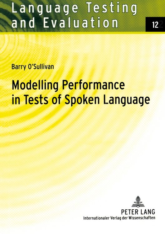 Produktbild: Modelling Performance in Tests of Spoken Language