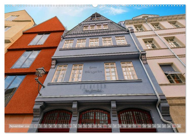 Produktbild: Frankfurts Neue Altstadt (hochwertiger Premium Wandkalender 2026 DIN A2 quer), Kunstdruck in Hochglanz
