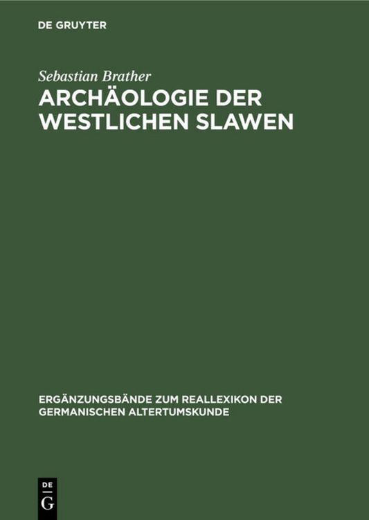 Produktbild: Arch&auml;ologie der westlichen Slawen