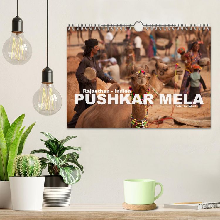 Produktbild: Rajasthan, Indien - Pushkar Mela (Wandkalender 2026 DIN A4 quer), CALVENDO Monatskalender