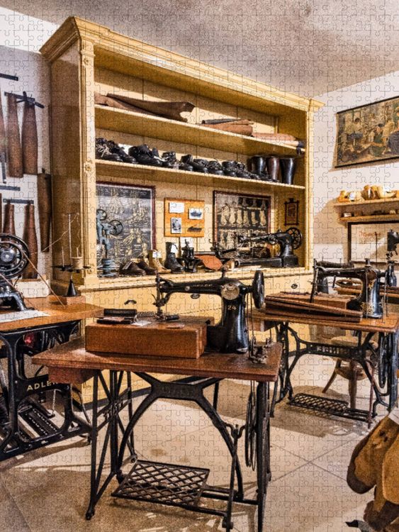 Produktbild: CALVENDO Puzzle Orthop&auml;dische Schuhmacherwerkstatt | 1000 Teile Lege-Gr&ouml;&szlig;e 64x48cm Foto-Puzzle f&uuml;r gl&uuml;ckliche Stunden