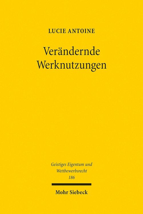 Produktbild: Ver&auml;ndernde Werknutzungen
