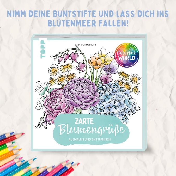 Produktbild: Colorful World - Zarte Blumengr&uuml;&szlig;e