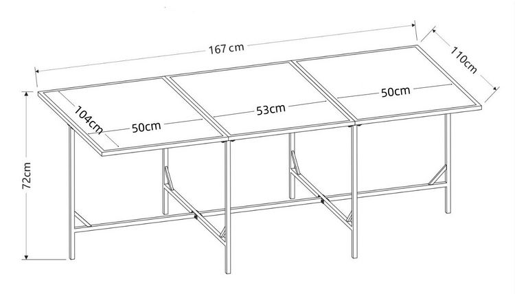 Produktbild: Rattan Gartentisch Balkontisch Raloso 170x110