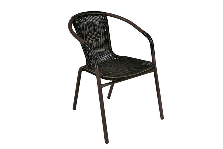 Produktbild: 3-tlg. Bistroset Balkon Stuhl Tisch Set Braun