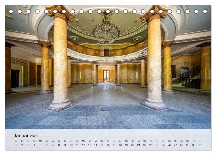 Produktbild: Lost Places - verlassen und vergessen (Tischkalender 2026 DIN A5 quer), CALVENDO Monatskalender
